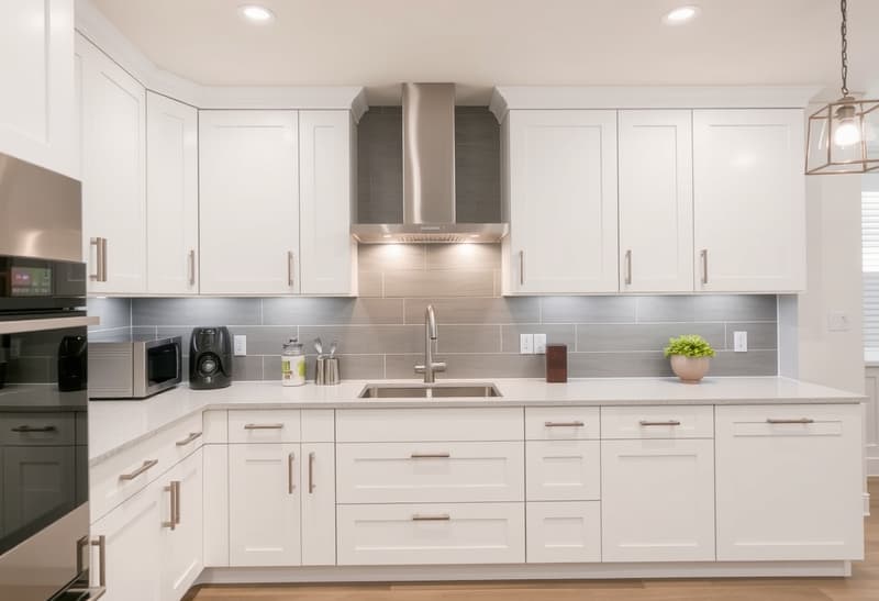 Modern kitchen cabinet refacing transformation in Sacramento