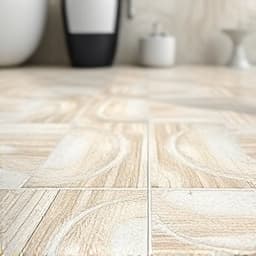 Ceramic tile floor installation in Folsom bathroom