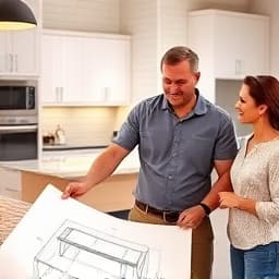 Kitchen island design consultation with RCI experts