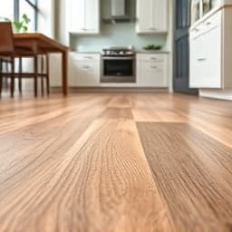 Luxury vinyl flooring installation in Rancho Cordova kitchen