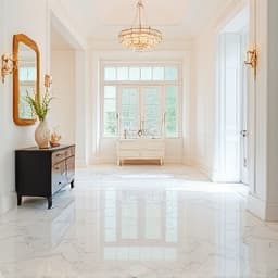 Porcelain tile installation in El Dorado Hills entryway