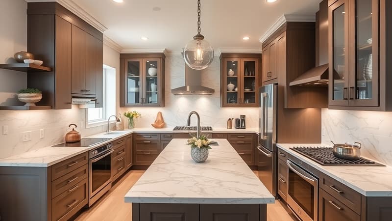 Luxury kitchen remodeling project by RCI Integrated Construction One in Sacramento